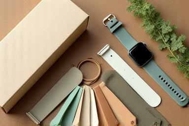 Eco-friendly smartwatch bands and packaging